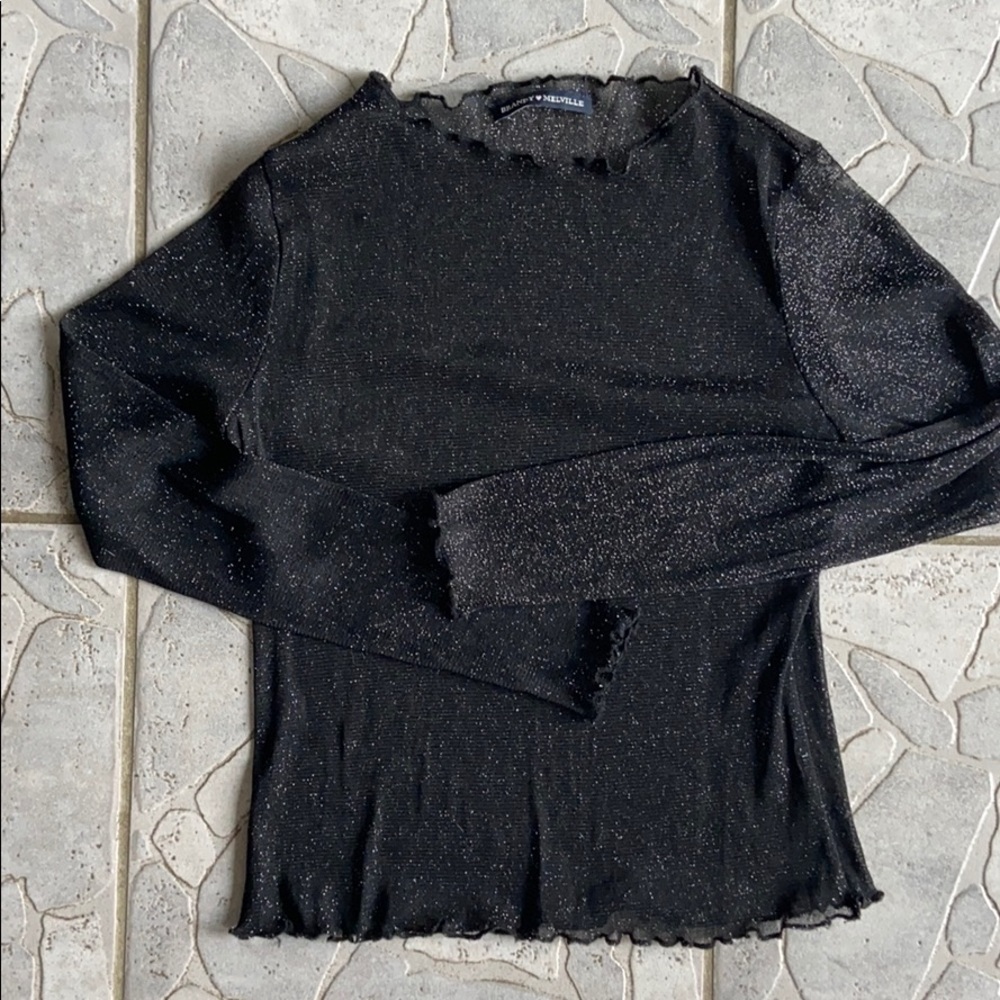 3/$15 Brandy Melville Sparkle Mesh Top